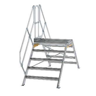 Überstieg 45° inkl. einen Handlauf, Stufenbreite 1000mm, 2x5 Stufen-Beschreibung lesen