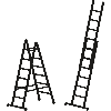 Kombileiter 2x16 Sprossen