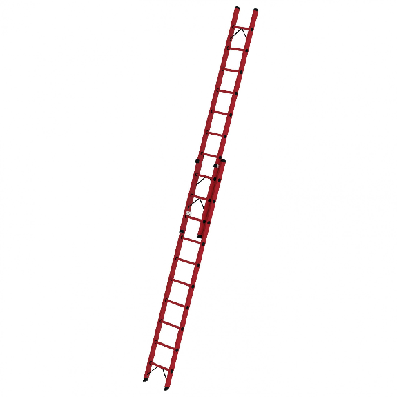 Vollkunststoff Seilzugleiter 2x10 Sprossen Vollkunststoff Seilzugleiter 2x10 Sprossen-Beschreibung lesen
