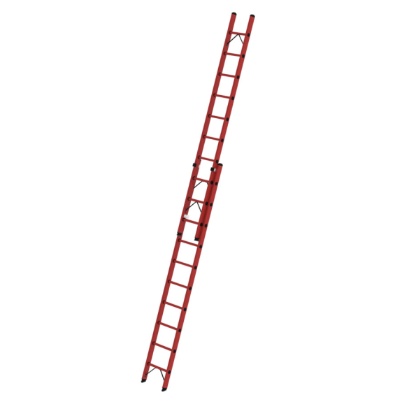 Vollkunststoff Seilzugleiter 2x10 Sprossen Vollkunststoff Seilzugleiter 2x10 Sprossen-Beschreibung lesen