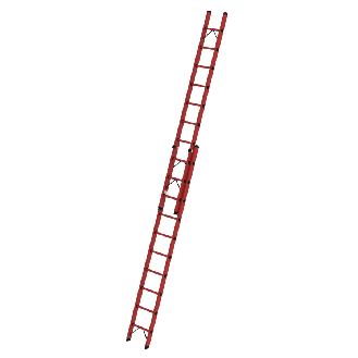 Vollkunststoff Seilzugleiter 2x10 Sprossen-Beschreibung lesen