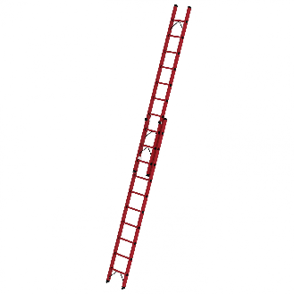 Vollkunststoff Seilzugleiter 2x10 Sprossen-Beschreibung lesen