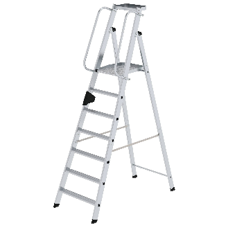 Aluminium-Stehleiter 7 Stufen-Beschreibung lesen