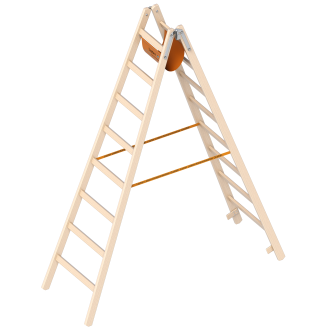 Layher 1038 Holzstehleiter 2x8 Sprossen-Beschreibung lesen