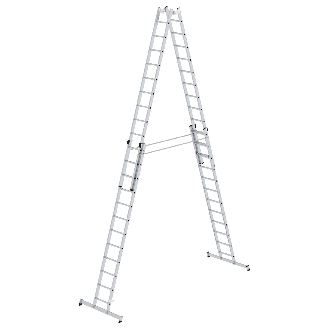 Stehleiter mit nivello-Traverse 4x12 Sprossen-Beschreibung lesen