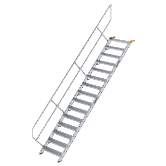 Treppe 45° inkl. Handlauf, 800mm Stufenbreite, 15 Stufen-Beschreibung lesen