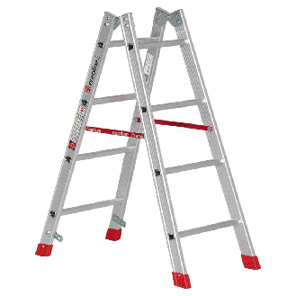 Euroline Premium 305 Sprossenstehleiter 2x4 Sprossen-Beschreibung lesen