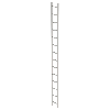 Schachtleiter aus Edelstahl 300mm breit 14 Sprossen 3,92m lang