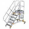 Plattformtreppe fahrbar 45° Stufenbreite 600mm 6 Stufen