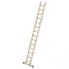 MUNK Holz-Anlegeleiter mit Traverse 14 Sprossen