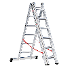 Premium 307 Mehrzweckleiter 3x6 Sprossen