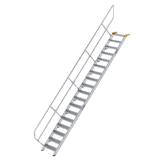 Treppe 45° inkl. Handlauf, 600mm Stufenbreite, 18 Stufen-Beschreibung lesen