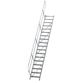 Treppe 45° inkl. Handlauf, 600mm Stufenbreite, 18 Stufen-Beschreibung lesen
