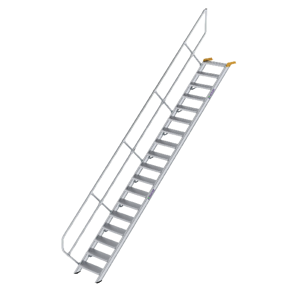 Treppe 45° inkl. Handlauf, 600mm Stufenbreite, 18 Stufen Treppe 45° inkl. Handlauf, 600mm Stufenbreite, 18 Stufen-Beschreibung lesen