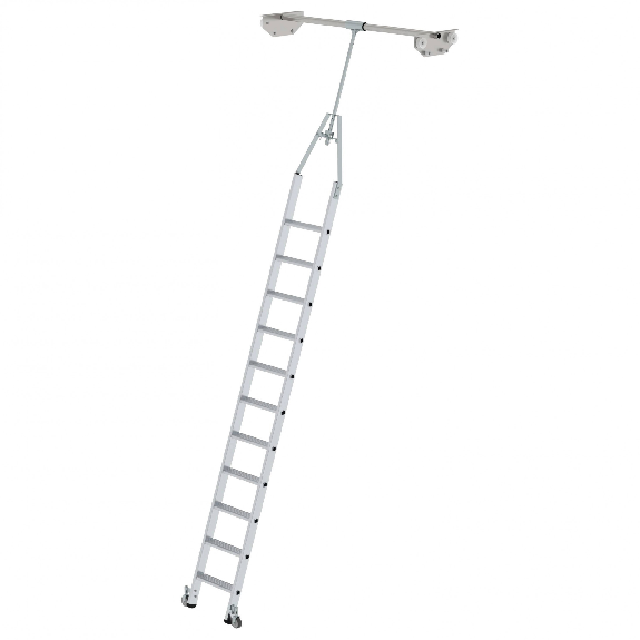 Aluminium-Regalleiter für Doppelregal drehbar 11 Stufen Aluminium-Regalleiter für Doppelregal drehbar 11 Stufen-Beschreibung lesen