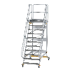 Plattformtreppe fahrbar 60° Stufenbreite 1000mm 11 Stufen Plattformtreppe fahrbar 60° Stufenbreite 1000mm 11 Stufen