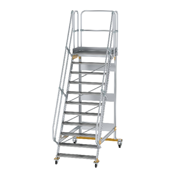 Fahrbare Plattformtreppe 60° mit 11 Stufen-Beschreibung lesen