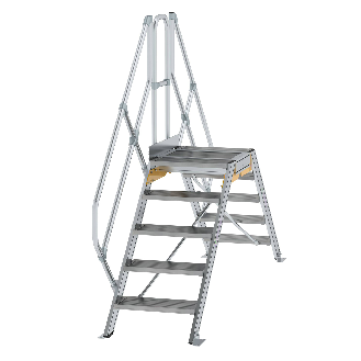 Überstieg 45° inkl. einen Handlauf, Stufenbreite 600mm, 2x5 Stufen-Beschreibung lesen