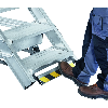 Plattformtreppe 60° mit Ergo-Stop, 1000mm Stufenbreite 9 Stufen