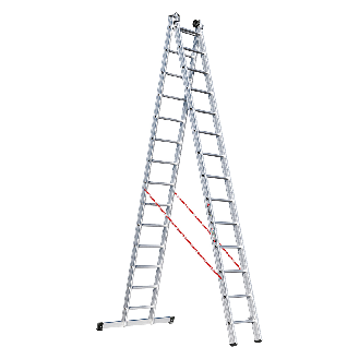 Mehrzweckleiter Premium 306 2x14 Sprossen-Beschreibung lesen