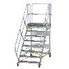 Plattformtreppe fahrbar 45° Stufenbreite 1000mm 8 Stufen