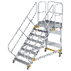 Plattformtreppe fahrbar 45° Stufenbreite 1000mm 8 Stufen