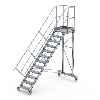 Fahrbare Podesttreppe 45° mit 12 Stufen