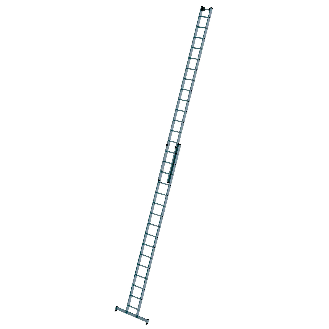 Schiebeleiter mit Traverse 2x16 Sprossen-Beschreibung lesen