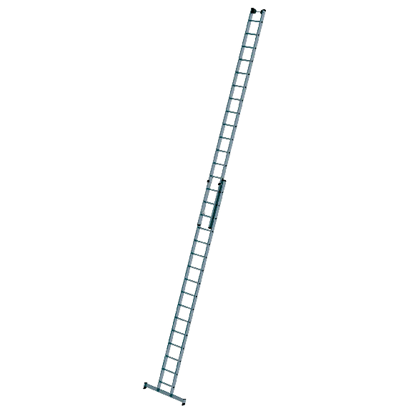 Schiebeleiter mit Traverse 2x16 Sprossen Schiebeleiter mit Traverse 2x16 Sprossen-Beschreibung lesen