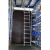 Premium 30185 Alu-Regalleiter für Doppelregal, seitlich verschiebbar mit 6 Stufen