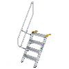 Treppe 60° inkl. Handlauf, 600mm Stufenbreite, 4 Stufen