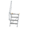Treppe 60° inkl. Handlauf, 600mm Stufenbreite, 4 Stufen Treppe 60° inkl. Handlauf, 600mm Stufenbreite, 4 Stufen