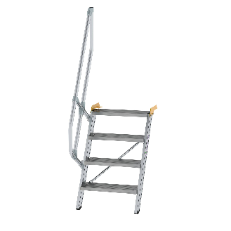 Treppe 60° inkl. Handlauf, 600mm Stufenbreite, 4 Stufen-Beschreibung lesen