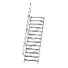 Treppe 60° inkl. Handlauf, 1000mm Stufenbreite, 13 Stufen Treppe 60° inkl. Handlauf, 1000mm Stufenbreite, 13 Stufen
