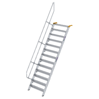 Treppe 60° inkl. Handlauf, 1000mm Stufenbreite, 13 Stufen-Beschreibung lesen