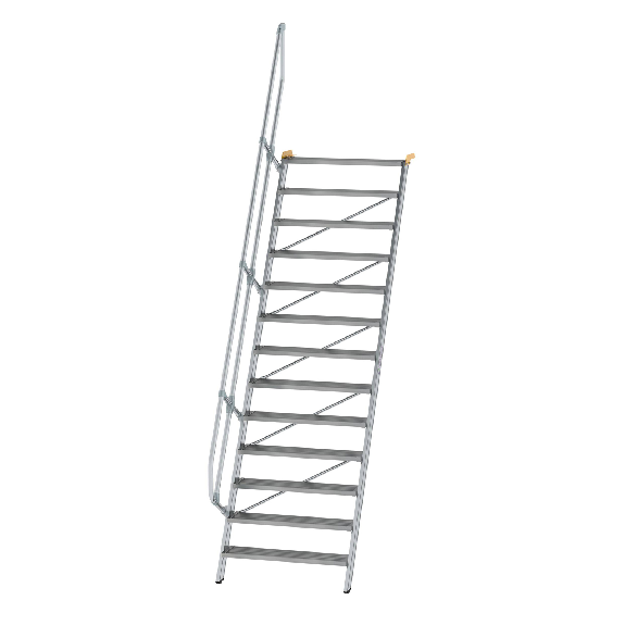 Treppe 60° inkl. Handlauf, 1000mm Stufenbreite, 13 Stufen Treppe 60° inkl. Handlauf, 1000mm Stufenbreite, 13 Stufen-Beschreibung lesen