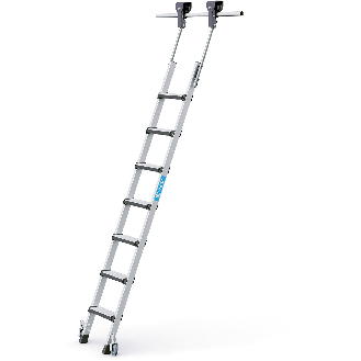 Regalleiter fahrbar Comfortstep Trec LH 7 Stufen-Beschreibung lesen