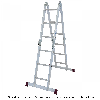 Krause Corda Gelenkleiter 4x3 Sprossen mit Plattform-Set Krause Corda Gelenkleiter 4x3 Sprossen mit Plattform-Set