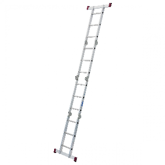 Krause Corda Gelenkleiter 4x3 Sprossen mit Plattform-Set-Beschreibung lesen