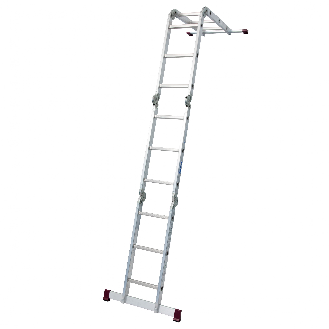 Krause Corda Gelenkleiter 4x3 Sprossen mit Plattform-Set-Beschreibung lesen