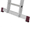 Krause Corda Gelenkleiter 4x3 Sprossen mit Plattform-Set Krause Corda Gelenkleiter 4x3 Sprossen mit Plattform-Set