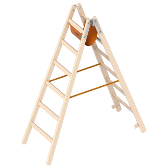 Layher 1038 Holzstehleiter 2x6 Sprossen-Beschreibung lesen
