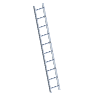 Layher 1051 Dachleiter aluminium 10 Sprossen-Beschreibung lesen