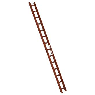 Euroline Premium Kaminkehrerleiter 14 Sprossen RAL8004 Rot-Beschreibung lesen