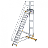 Plattformtreppe fahrbar 60° Stufenbreite 600mm 16 Stufen