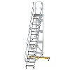 Plattformtreppe fahrbar 60° Stufenbreite 600mm 16 Stufen Plattformtreppe fahrbar 60° Stufenbreite 600mm 16 Stufen