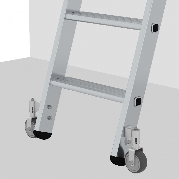 Aluminium-Regalleiter fahrbar 10 Stufen Aluminium-Regalleiter fahrbar 10 Stufen-Beschreibung lesen