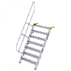 Treppe 60° inkl. Handlauf, 1000mm Stufenbreite, 7 Stufen