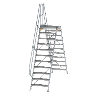 Überstieg 60° inkl. einen Handlauf, Stufenbreite 800mm, 2x11 Stufen-Beschreibung lesen