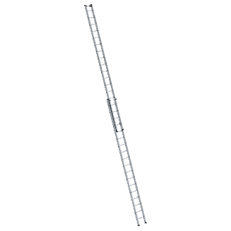 Aluminium-Schiebeleiter 2-teilig ohne Traverse 2x18 Sprossen-Beschreibung lesen